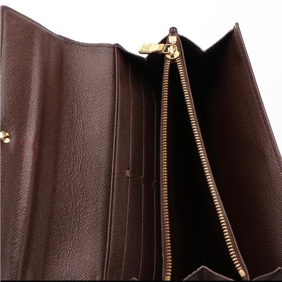 Louis Vuitton Damier Ebene Leather Sarah Wallet - Picture 5 of 5